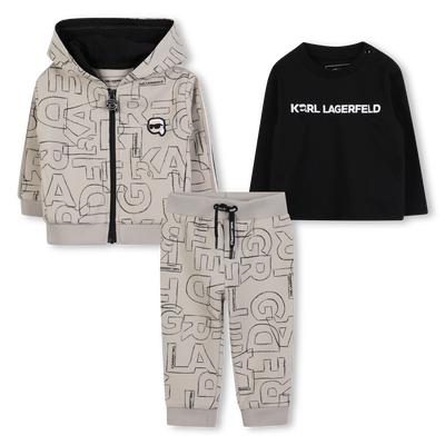 Conjunto de tr&ecirc;s pe&ccedil;as KARL LAGERFELD KIDS BOY