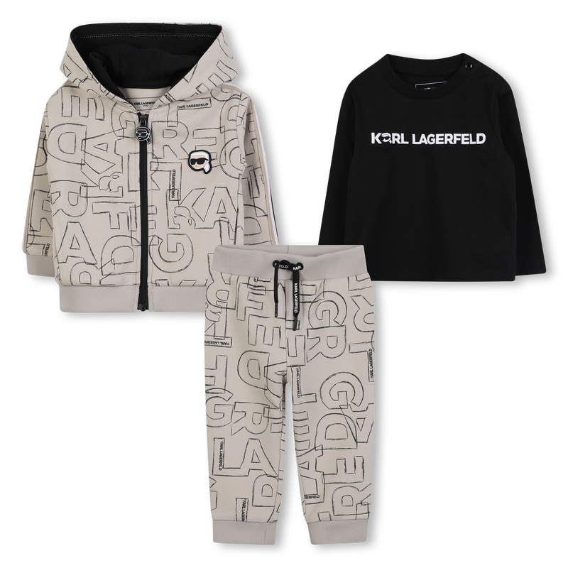 Conjunto de tr&ecirc;s pe&ccedil;as KARL LAGERFELD KIDS 
                        BOY