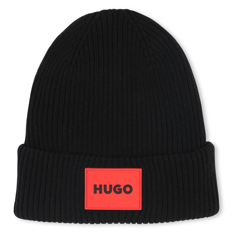 Gorro de malha de algod&atilde;o HUGO 
                        UNISEX