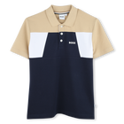 Polo com blocos de cor BOSS 
                    BOY