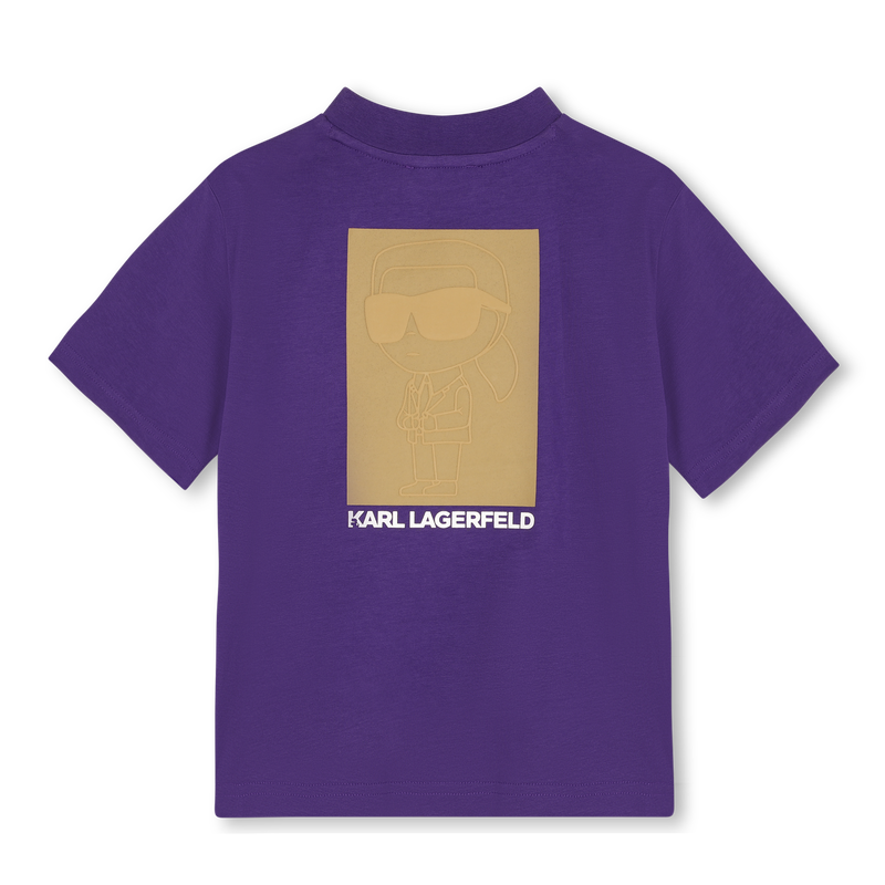 Short-Sleeved Cotton T-Shirt KARL LAGERFELD KIDS 
                    BOY