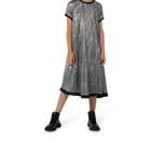 Vestido plissado manga curta DKNY 
                    GIRL