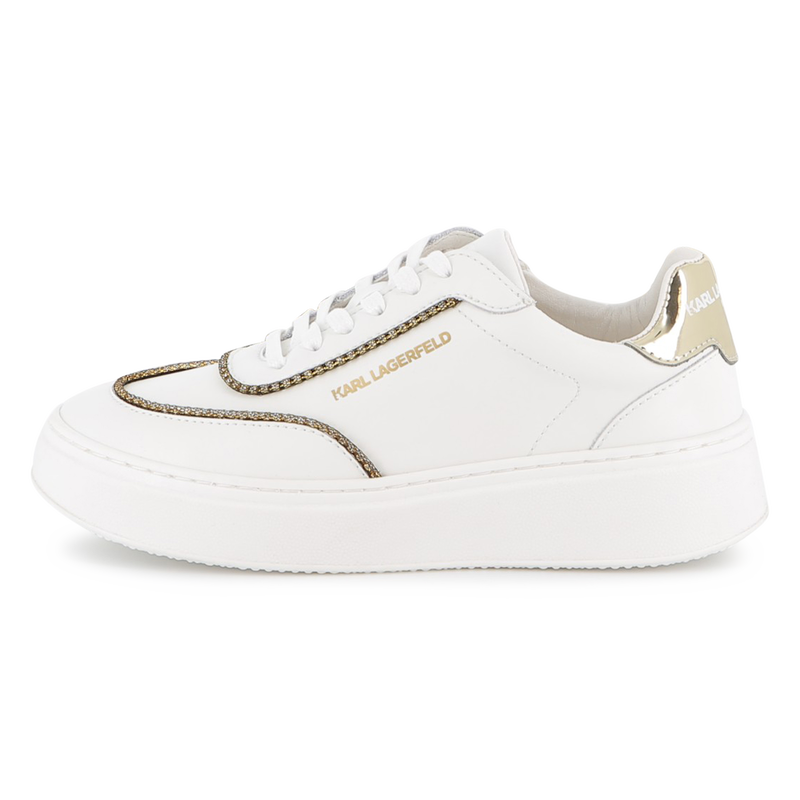 Tênis de cano baixo com cadarço KARL LAGERFELD KIDS 
                    GIRL