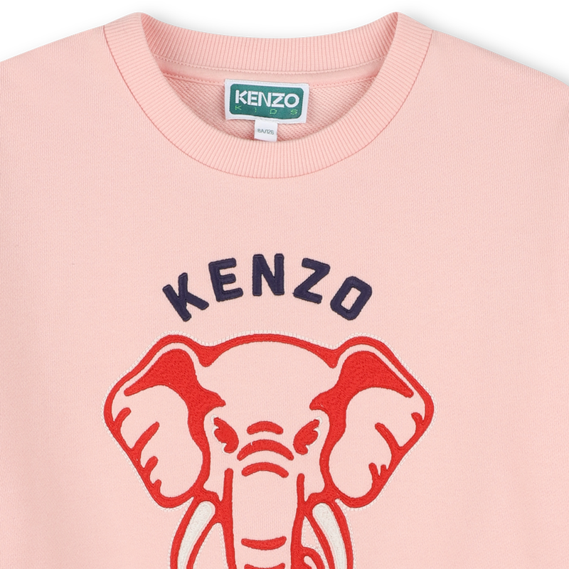 Sweatshirt em molet&atilde;o KENZO KIDS 
                        GIRL