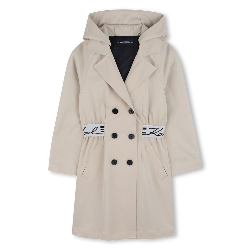 TRENCH COAT FORRADO KARL LAGERFELD KIDS 
                        GIRL