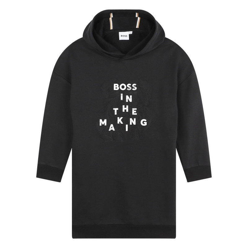 Vestido sweatshirt com capuz BOSS 
                        GIRL
