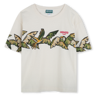 T-shirt manga curta de algod&atilde;o KENZO KIDS 
                    GIRL