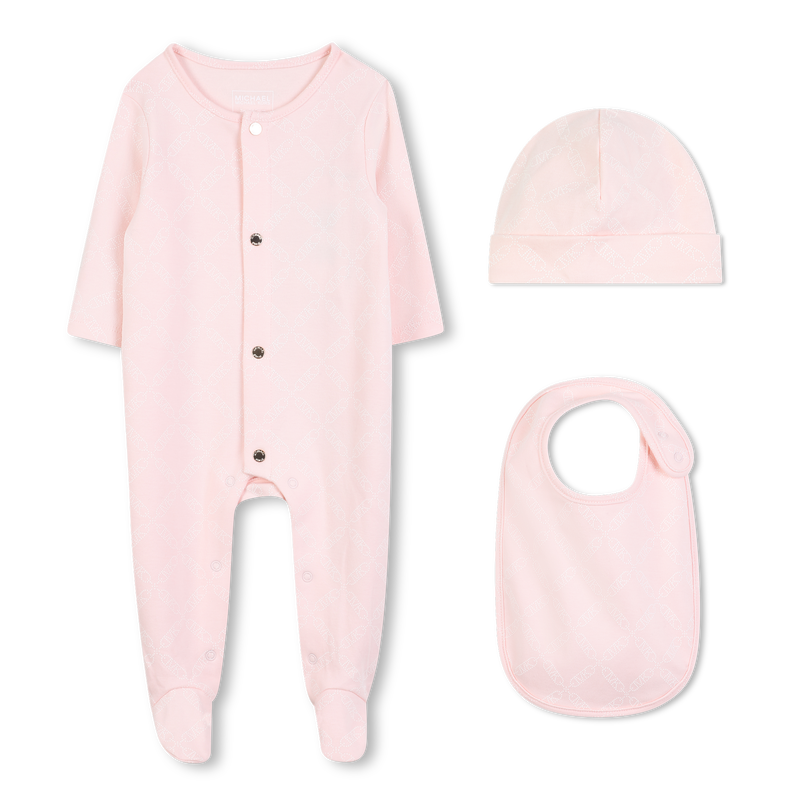 Conjunto de pijama, babador e chap&eacute;u MICHAEL KORS 
                        GIRL