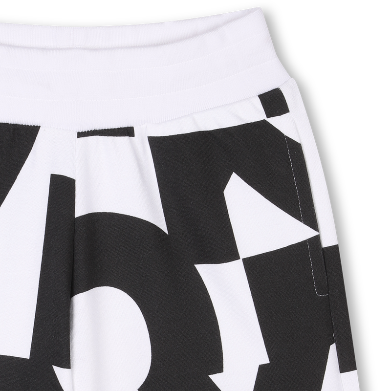 Bermudas de algod&atilde;o em molet&atilde;o DKNY 
                        UNISEX