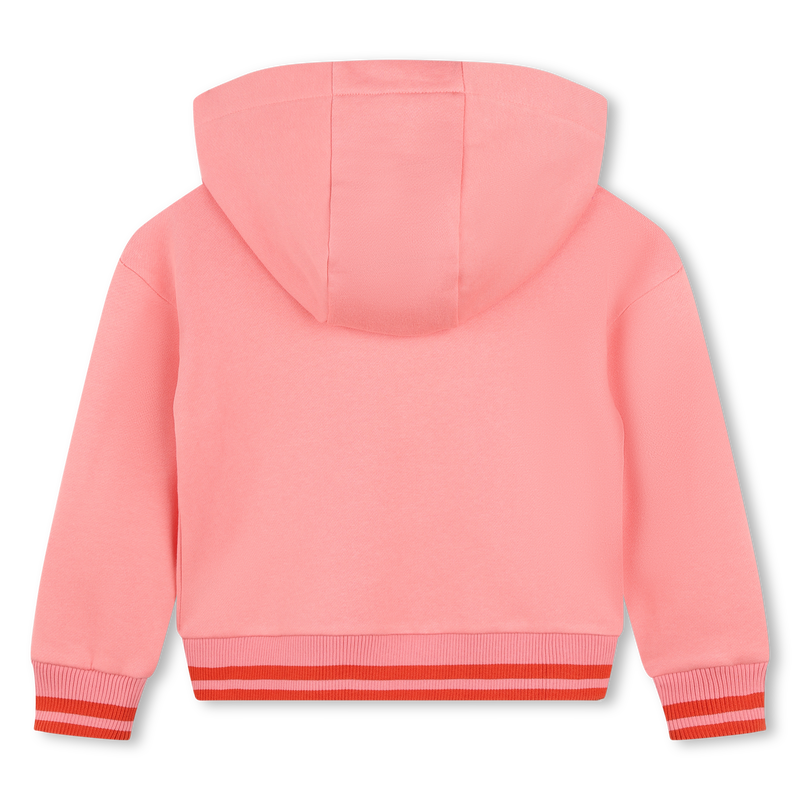 Sweatshirt molet&atilde;o com fecho KENZO KIDS 
                        GIRL