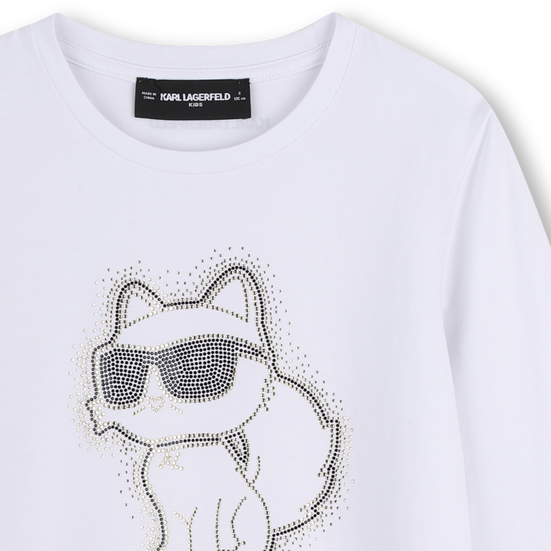 Camiseta de manga longa KARL LAGERFELD KIDS 
                        GIRL