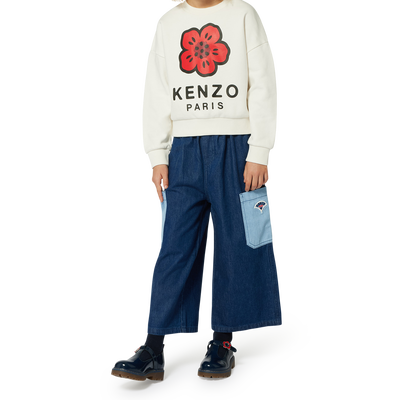 Sweatshirt em molet&atilde;o KENZO KIDS GIRL