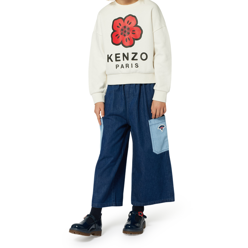Sweatshirt em molet&atilde;o KENZO KIDS 
                        GIRL