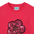 Vestido de moletom com manga bal&atilde;o KENZO KIDS 
                    GIRL
