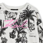 Moletom de l&atilde; KARL LAGERFELD KIDS 
                    GIRL