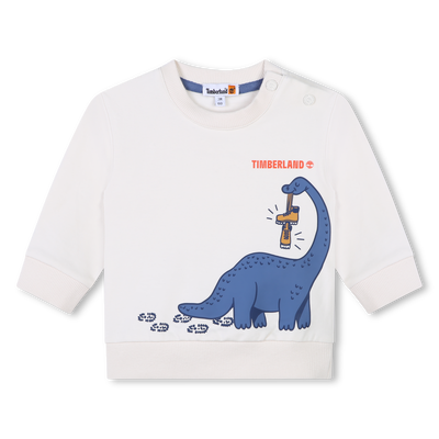 Sweatshirt em molet&atilde;o TIMBERLAND BOY