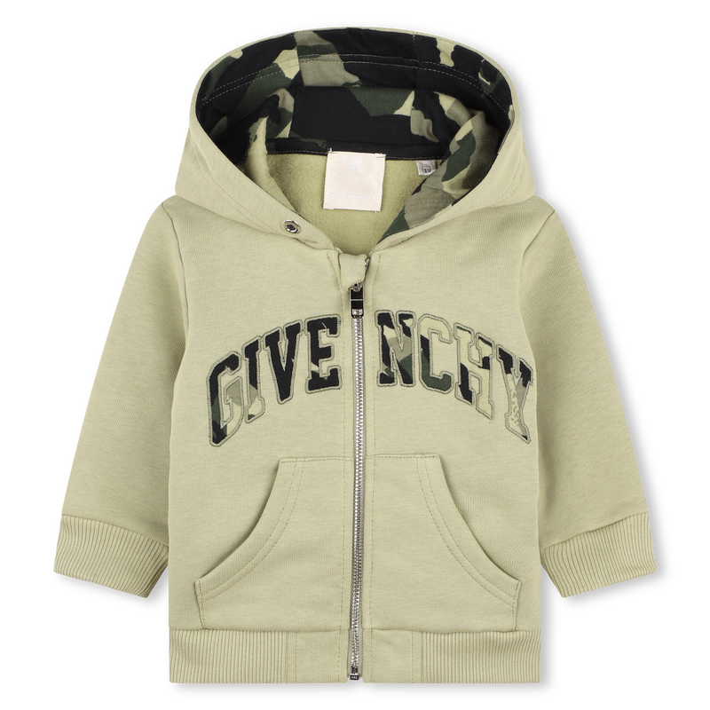 Cardigã de moletão com capuz GIVENCHY 
                    BOY