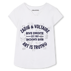 T-shirt com gola tunisina ZADIG & VOLTAIRE 
                    GIRL