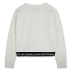 Sweatshirt de manga comprida KARL LAGERFELD KIDS 
                    GIRL