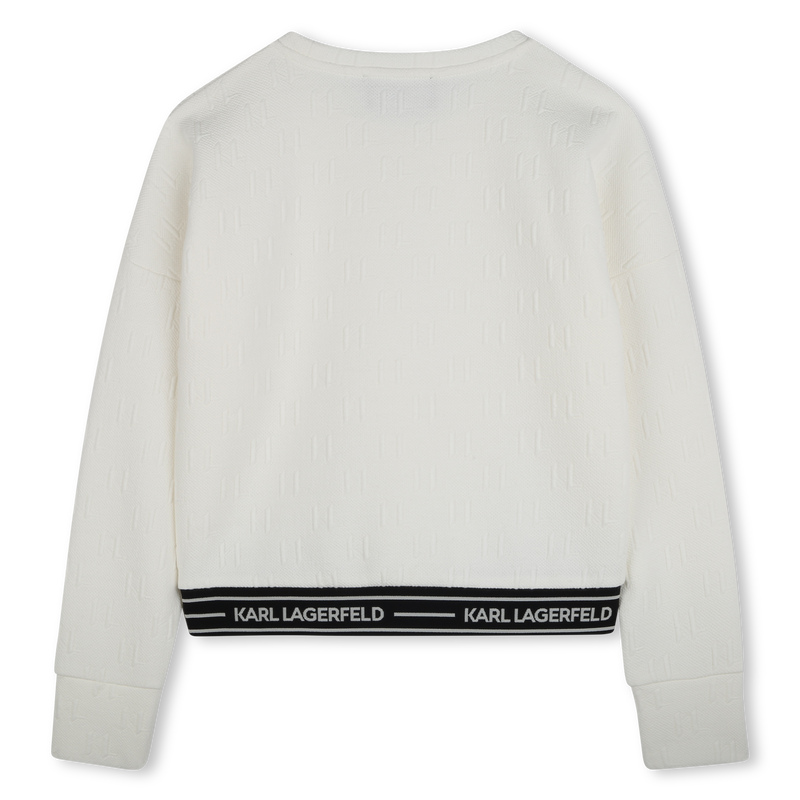 Sweatshirt de manga comprida KARL LAGERFELD KIDS 
                        GIRL