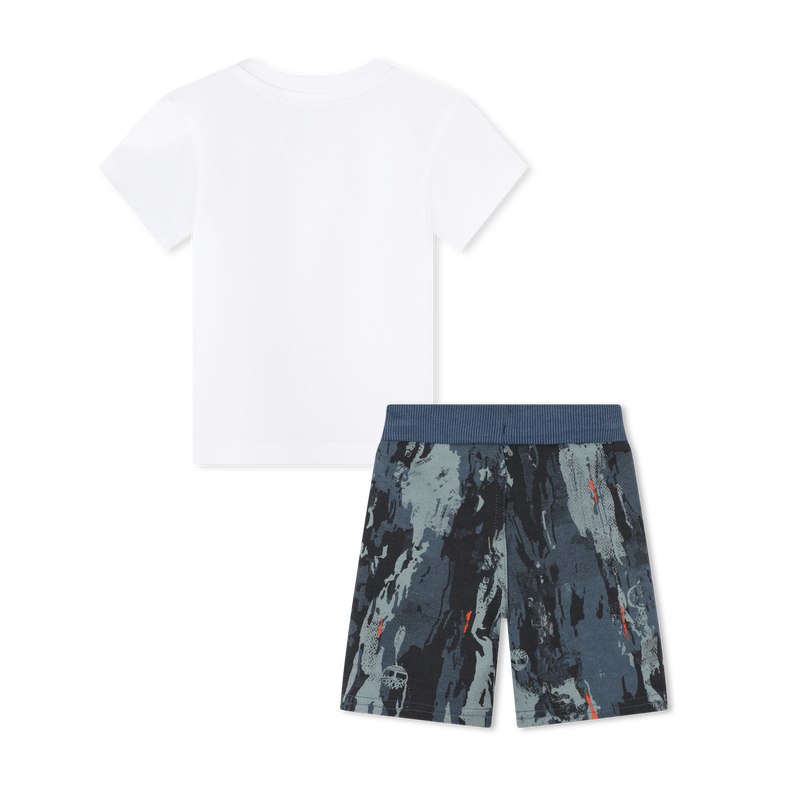 T-shirt e calções com 2 cores TIMBERLAND 
                    BOY