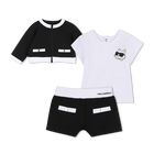 Conjunto de 3 pe&ccedil;as KARL LAGERFELD KIDS 
                    GIRL
