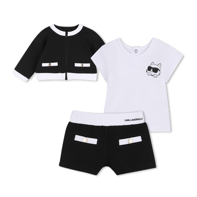 CONJUNTO DE 3 PE&Ccedil;AS KARL LAGERFELD KIDS GIRL