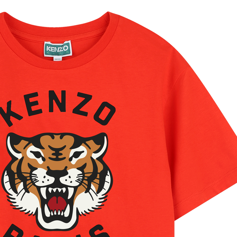T-shirt algod&atilde;o estampado KENZO KIDS 
                        BOY