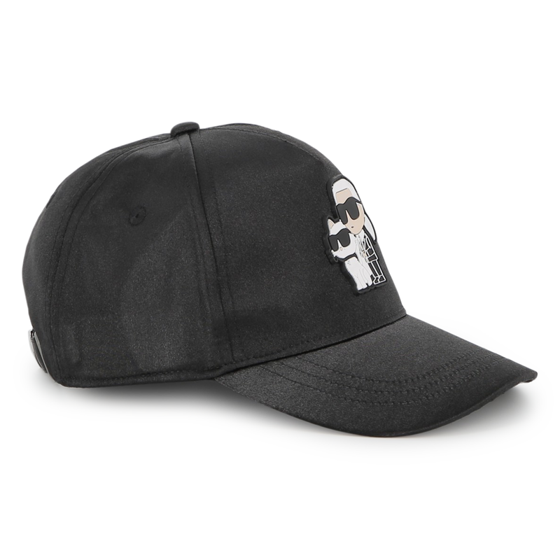 Boné de cetim brilhante KARL LAGERFELD KIDS 
                    GIRL