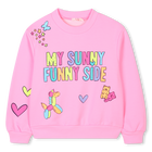 Sweatshirt em molet&atilde;o BILLIEBLUSH 
                    GIRL