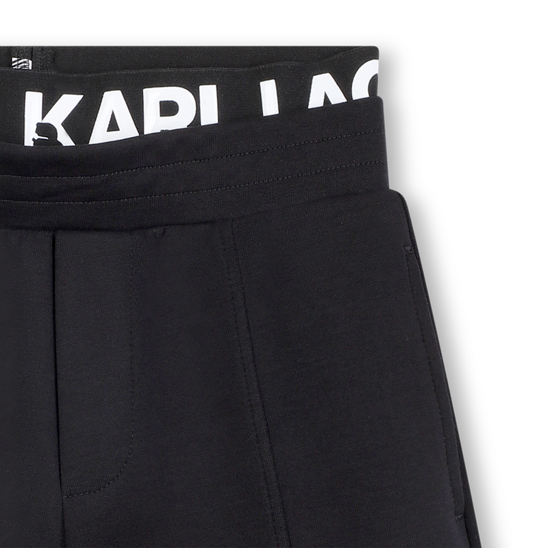 Calções bermuda em jersey duplo KARL LAGERFELD KIDS 
                    BOY