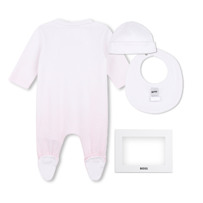 Conjunto de pijama, touca e babador BOSS MENINA