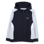Cardigan com capuz, AZUL MARINHO, hi-res