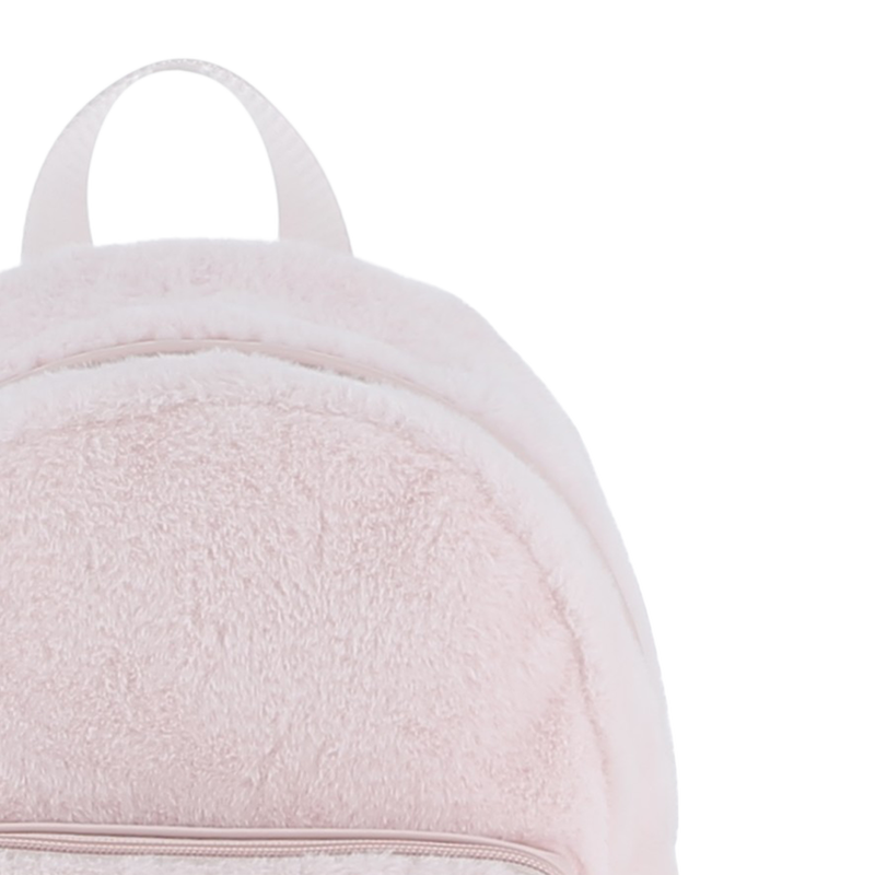 Mochila pequena feita de lã fofa KARL LAGERFELD KIDS 
                    GIRL