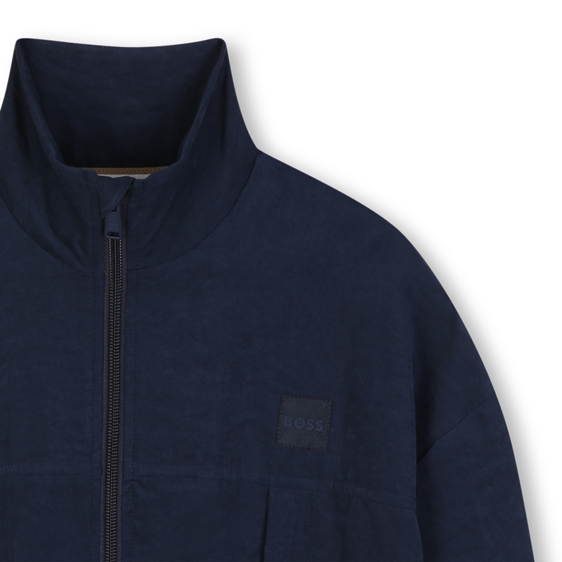 Cardigan em satim ondulado BOSS 
                        BOY