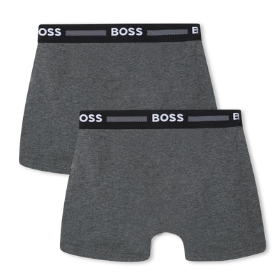 Lote de 2 boxers em algod&atilde;o BOSS BOY