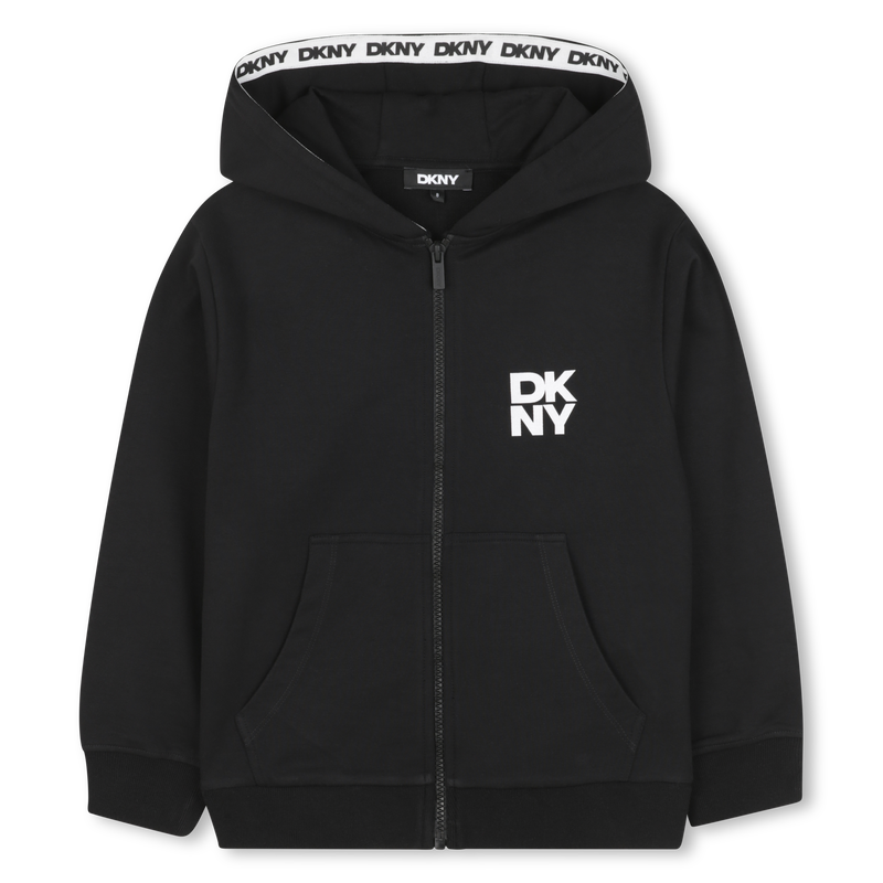 Cardigan com capuz DKNY 
                    BOY