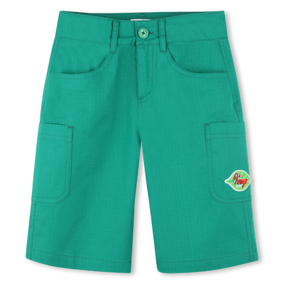 Bermudas cargo de algod&atilde;o KENZO KIDS BOY