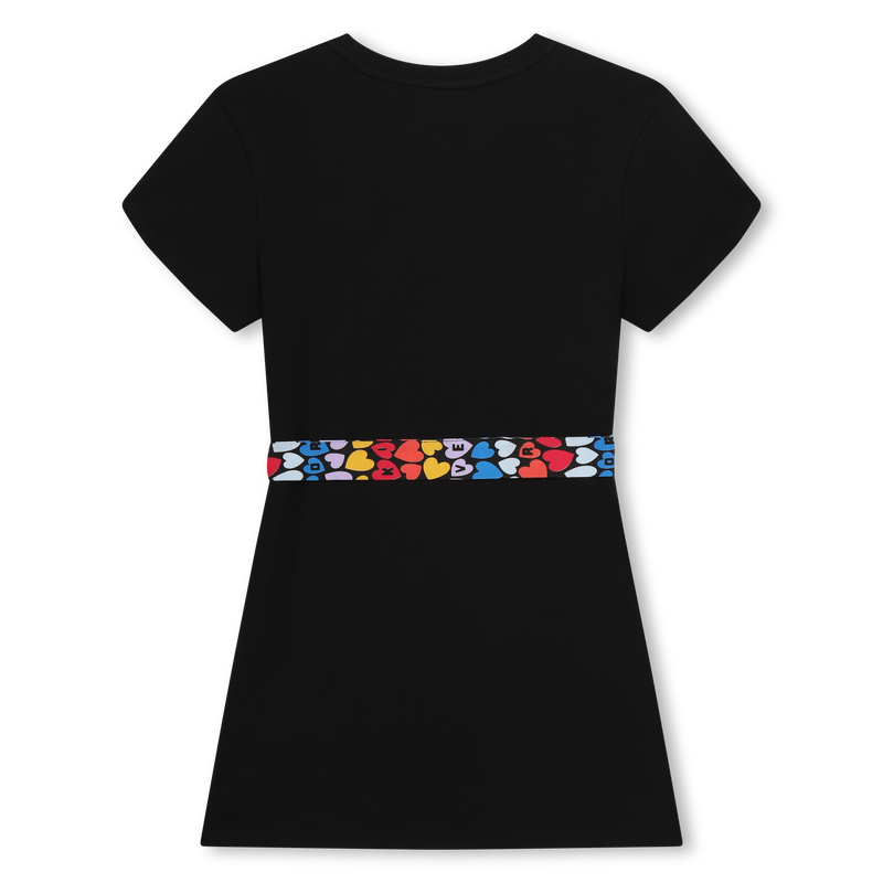 Vestido de algod&atilde;o com cinto