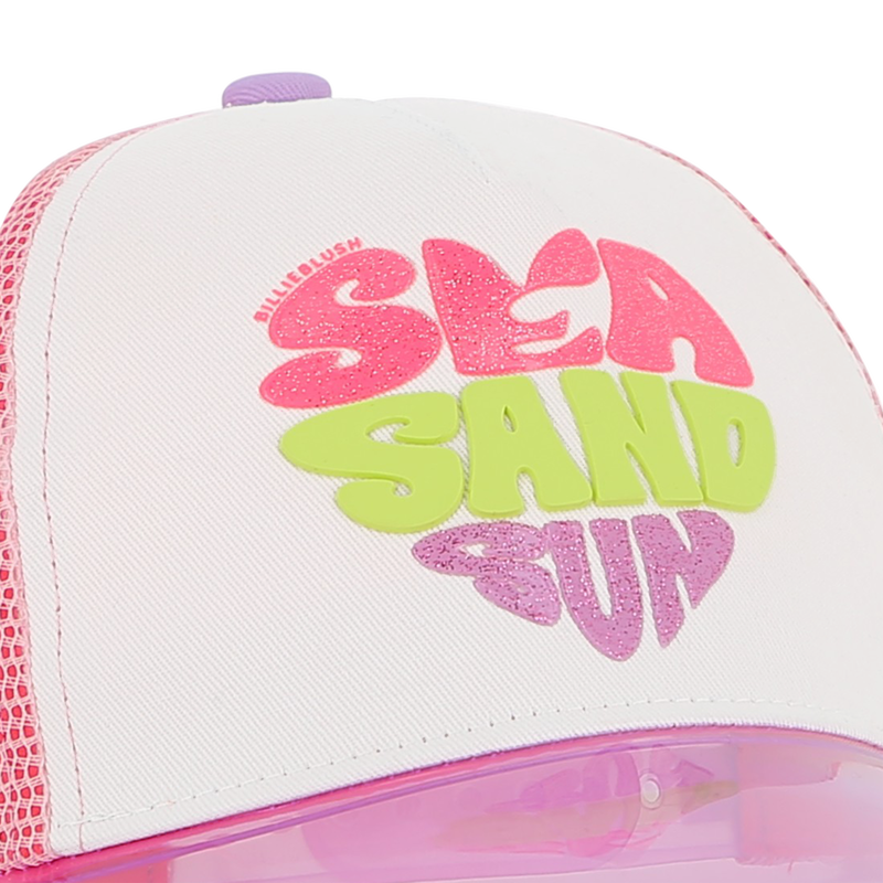 TAMPA COM VISEIRA TRANSPARENTE BILLIEBLUSH 
                        GIRL