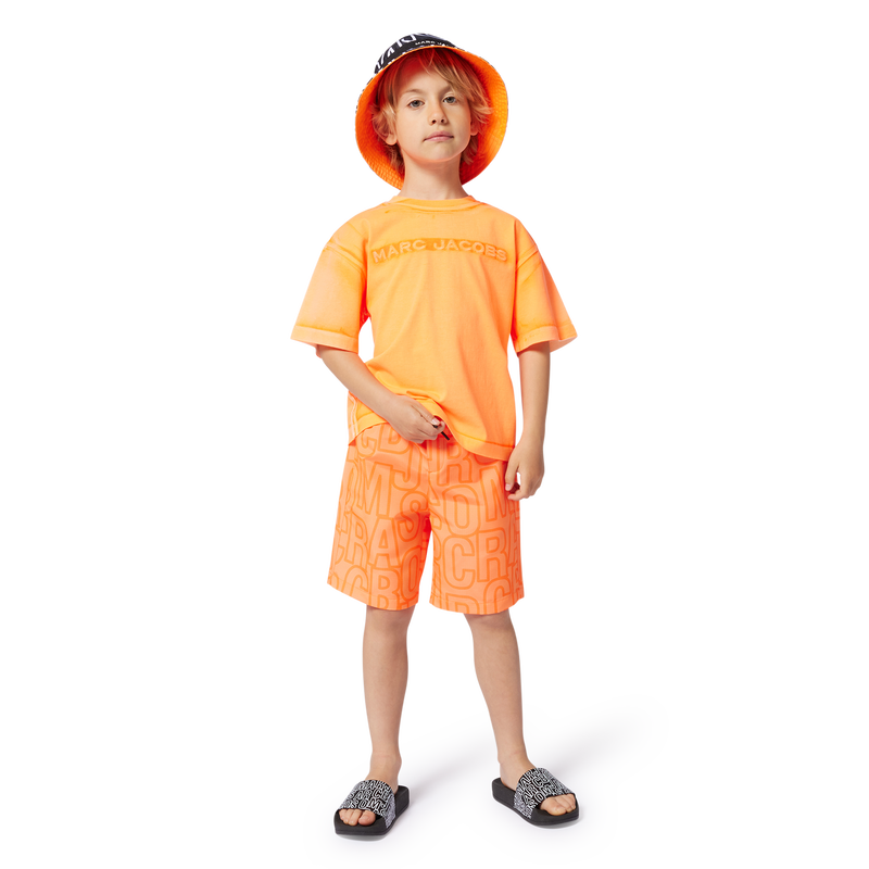 T-shirt de algod&atilde;o com bordado MARC JACOBS 
                        UNISEX