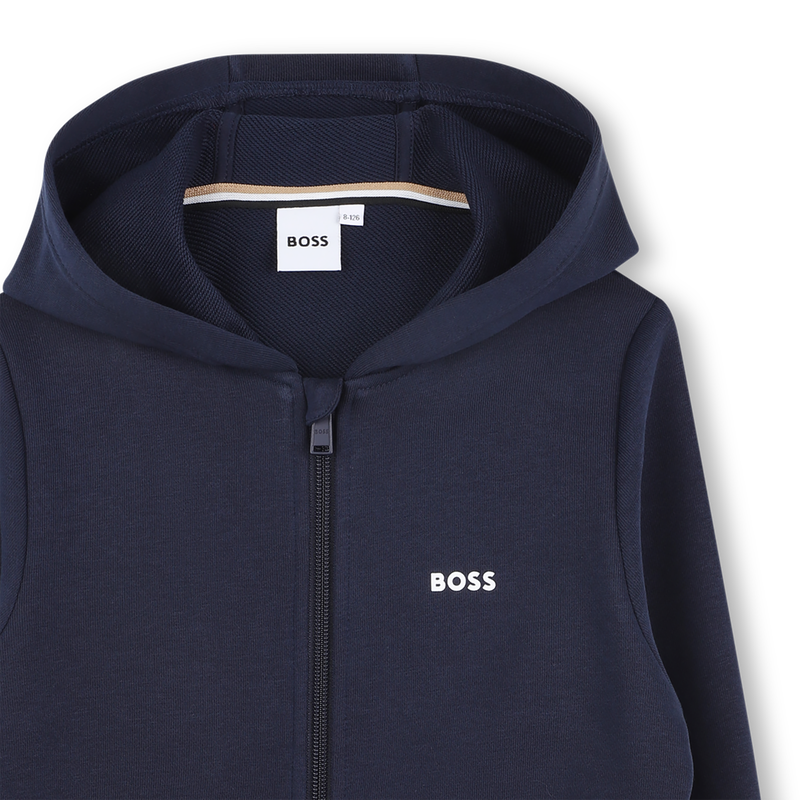 Sweatshirt de fecho com capuz BOSS 
                        BOY