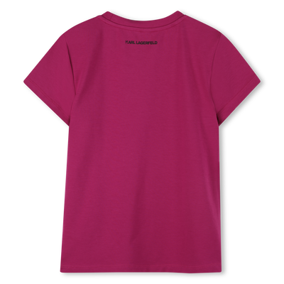 T-shirt de manga curta KARL LAGERFELD KIDS GIRL