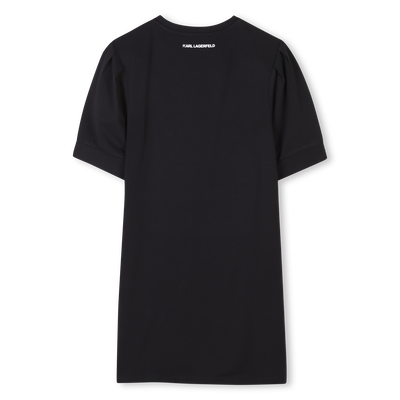 Vestido de manga curta KARL LAGERFELD KIDS GIRL