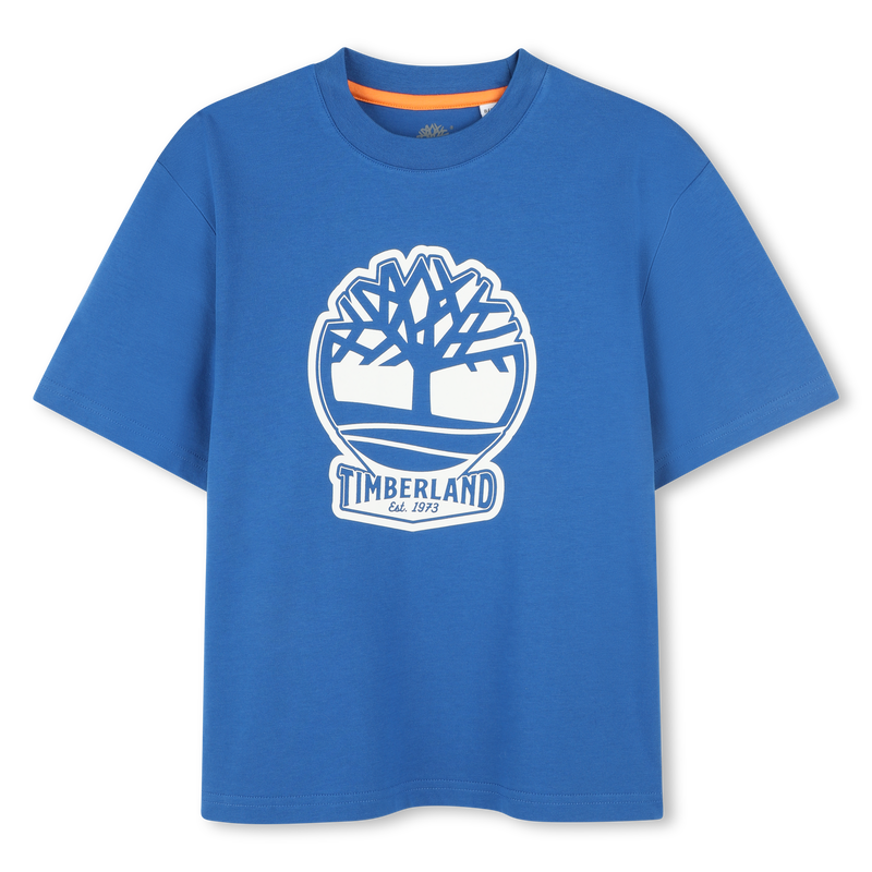 T-shirt bicolor com log&oacute;tipo TIMBERLAND 
                        BOY