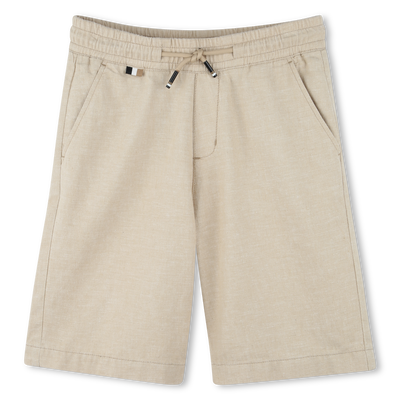 Bermudas de linho e algod&atilde;o BOSS BOY