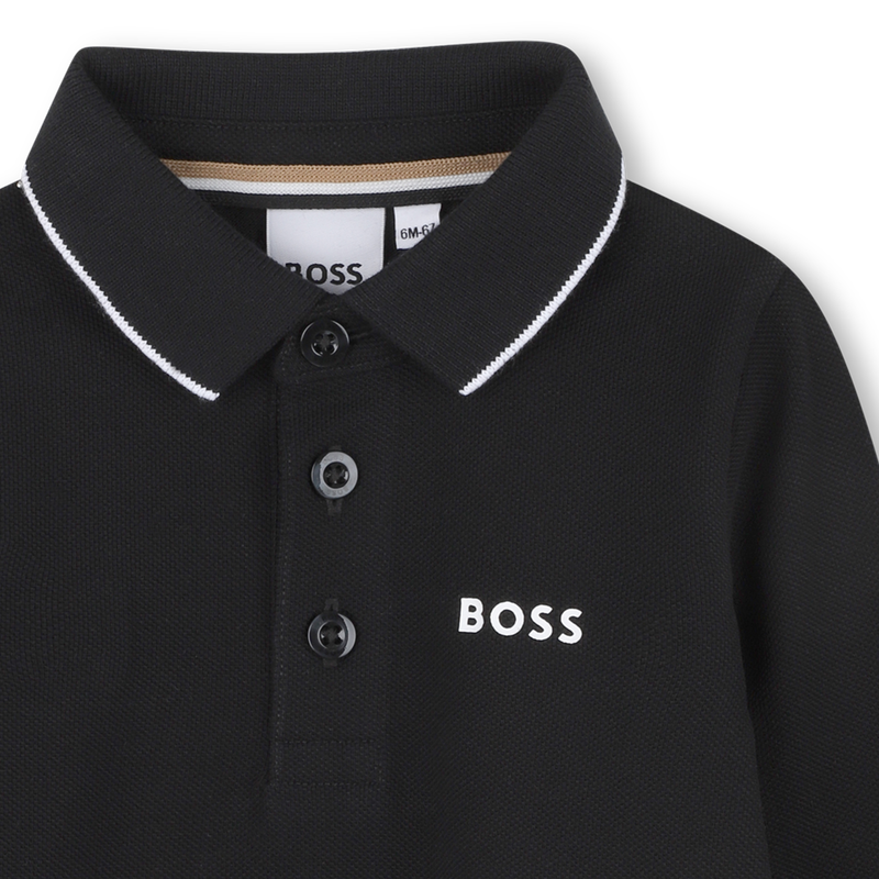 Camisa pólo de manga comprida BOSS 
                    BOY