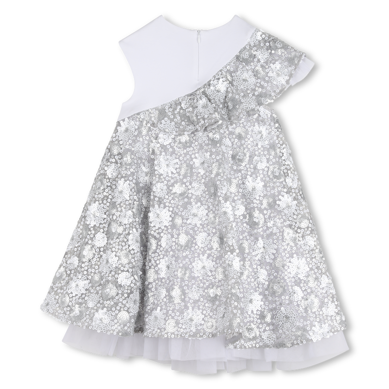 VESTIDO CERIMONIAL BIMATERIAL KARL LAGERFELD KIDS 
                        GIRL