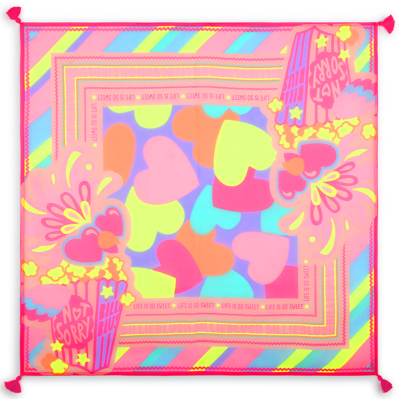 Len&ccedil;o quadrado estampado BILLIEBLUSH 
                        GIRL