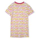 Vestido estampado em molet&atilde;o HUGO 
                    GIRL